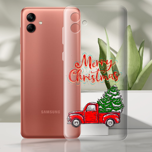 Чехол BoxFace Samsung Galaxy A04 (A045) Holiday Car Merry Christmas