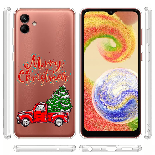Чехол BoxFace Samsung Galaxy A04 (A045) Holiday Car Merry Christmas