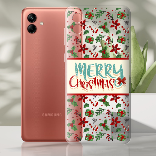 Чехол BoxFace Samsung Galaxy A04 (A045) Vintage Christmas Congratulation