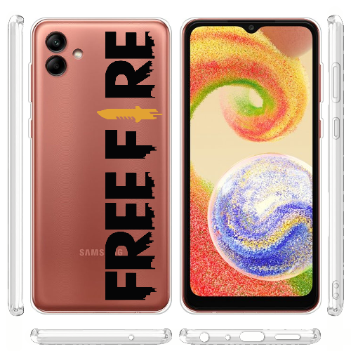 Чехол BoxFace Samsung Galaxy A04 (A045) Черный Free Fire