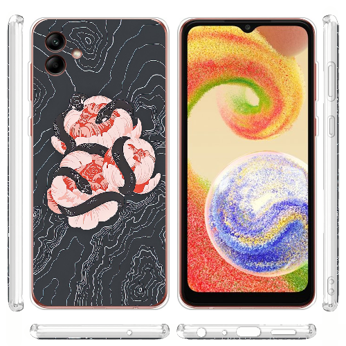 Чехол BoxFace Samsung Galaxy A04 (A045) Snake Rose