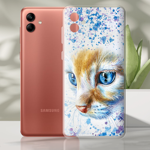 Чехол BoxFace Samsung Galaxy A04 (A045) Голубоглазый Кот