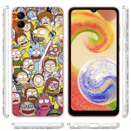 Чехол BoxFace Samsung Galaxy A04 (A045) Rick and Morty все герои