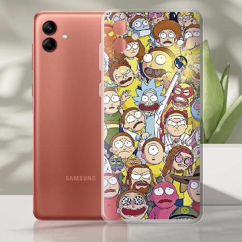 Чехол BoxFace Samsung Galaxy A04 (A045) Rick and Morty все герои