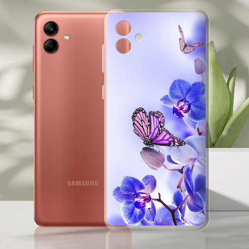 Чехол BoxFace Samsung Galaxy A04 (A045) Orchids and Butterflies