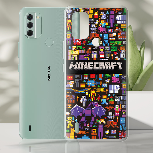 Чехол BoxFace Nokia C31 Minecraft Mobbery