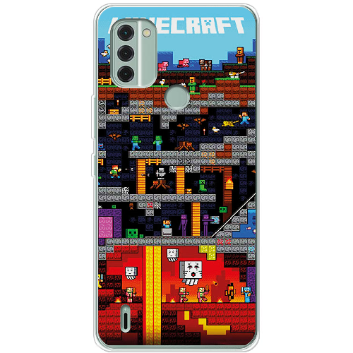 Чехол BoxFace Nokia C31 Minecraft Lode Runner