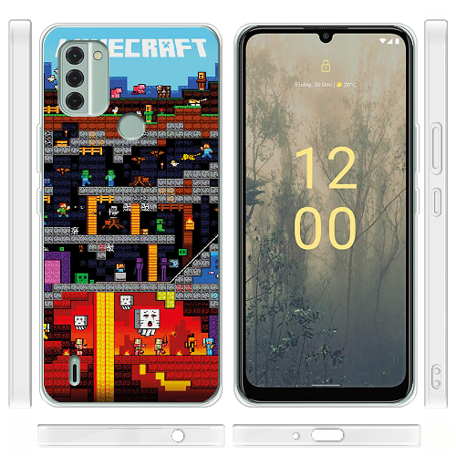 Чехол BoxFace Nokia C31 Minecraft Lode Runner