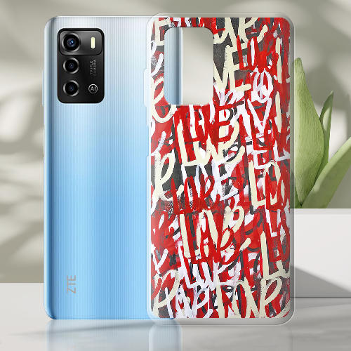 Чехол BoxFace ZTE Blade A72 Love Graffiti