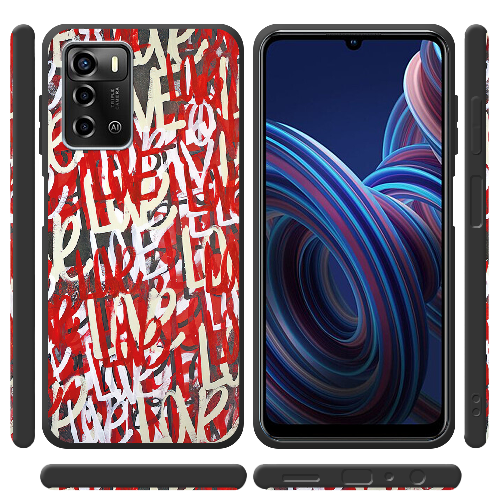 Чехол BoxFace ZTE Blade A72 Love Graffiti