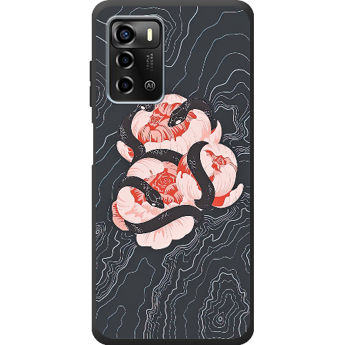 Чехол BoxFace ZTE Blade A72 Snake Rose