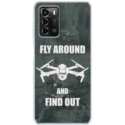 Чехол BoxFace ZTE Blade A72 Дрон Fly Around