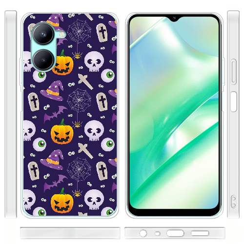 Чехол BoxFace Realme C33 Halloween Purple Mood