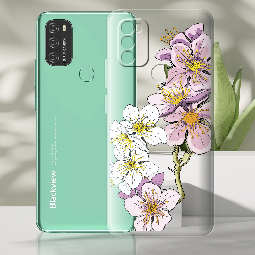 Чехол BoxFace Blackview A70 Cherry Blossom