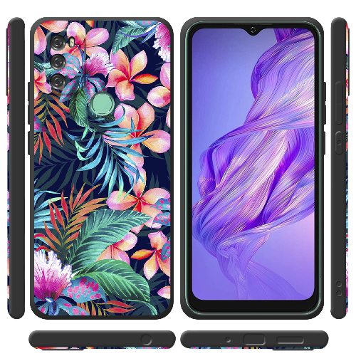 Чехол BoxFace Blackview A70 flowers in the tropics