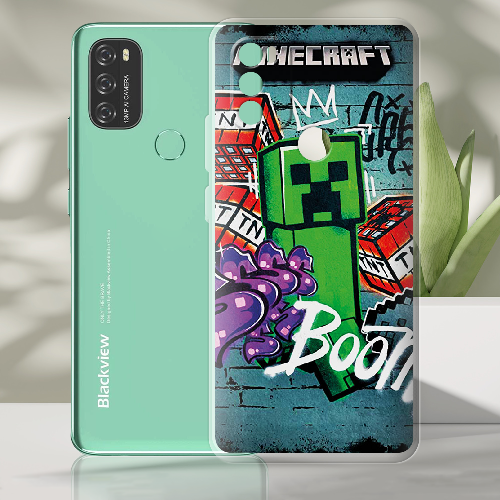 Чехол BoxFace Blackview A70 Minecraft Graffiti