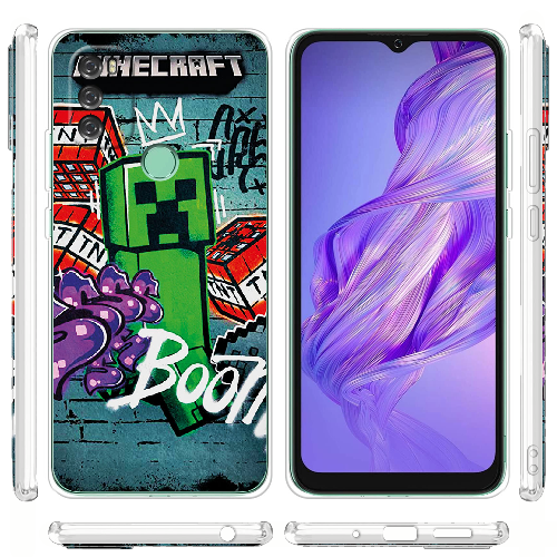 Чехол BoxFace Blackview A70 Minecraft Graffiti