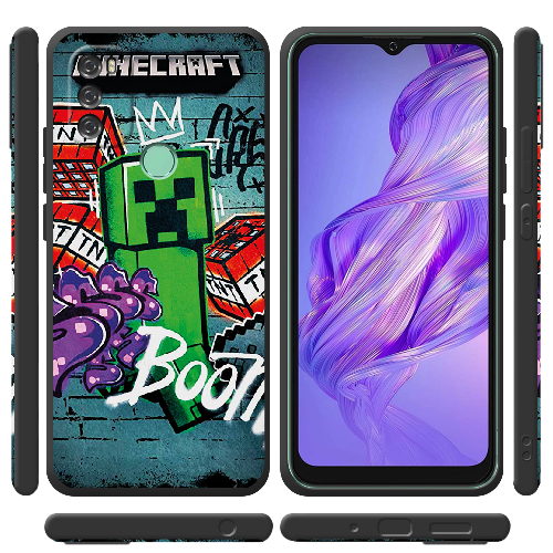 Чехол BoxFace Blackview A70 Minecraft Graffiti