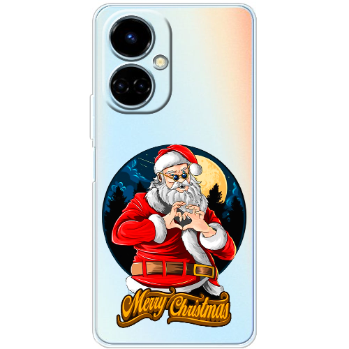 Чехол BoxFace Tecno Camon 19 / 19 Pro Cool Santa and heart