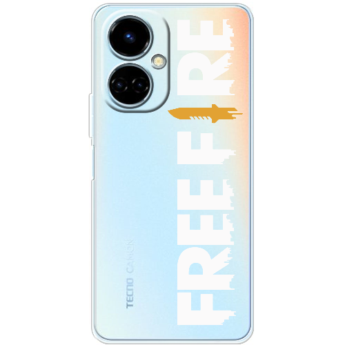 Чехол BoxFace Tecno Camon 19 / 19 Pro Белый Free Fire