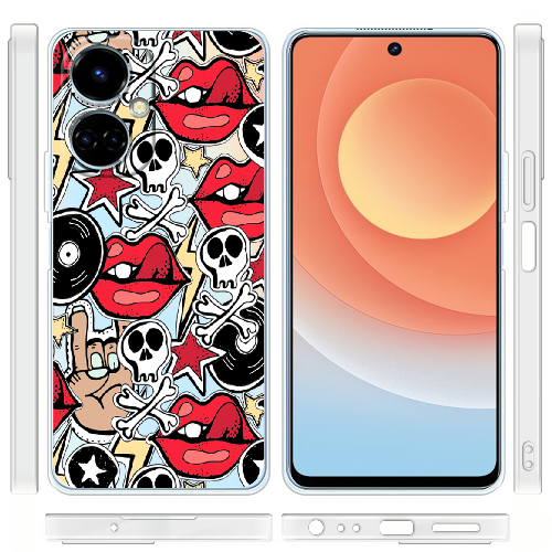 Чехол BoxFace Tecno Camon 19 / 19 Pro Rock Graffiti