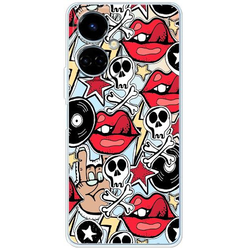 Чехол BoxFace Tecno Camon 19 / 19 Pro Rock Graffiti