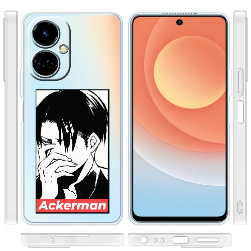 Чехол BoxFace Tecno Camon 19 / 19 Pro Attack On Titan - Ackerman