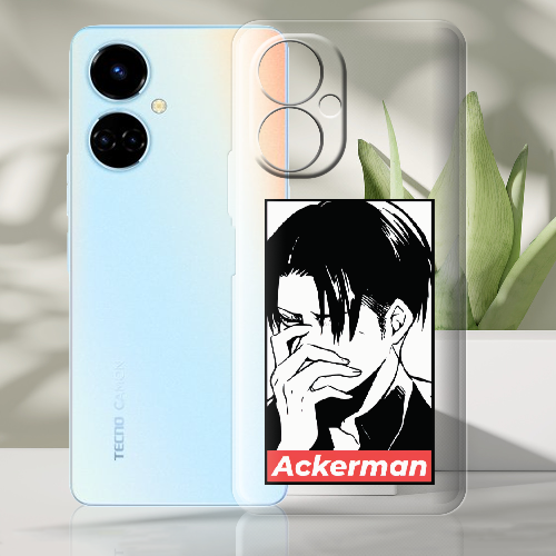 Чехол BoxFace Tecno Camon 19 / 19 Pro Attack On Titan - Ackerman