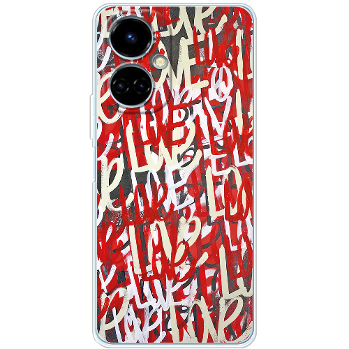 Чехол BoxFace Tecno Camon 19 / 19 Pro Love Graffiti