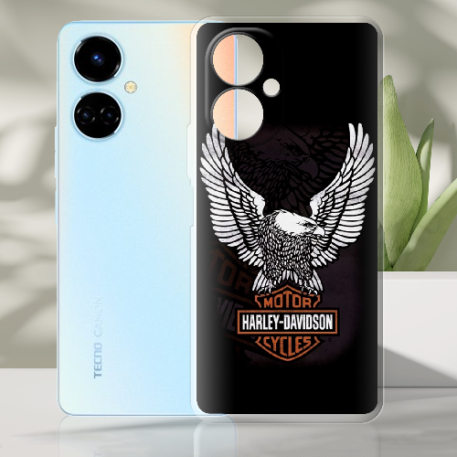 Чехол BoxFace Tecno Camon 19 / 19 Pro Harley Davidson and eagle