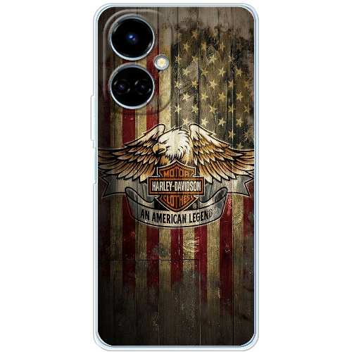 Чехол BoxFace Tecno Camon 19 / 19 Pro Harley Davidson An American Legend