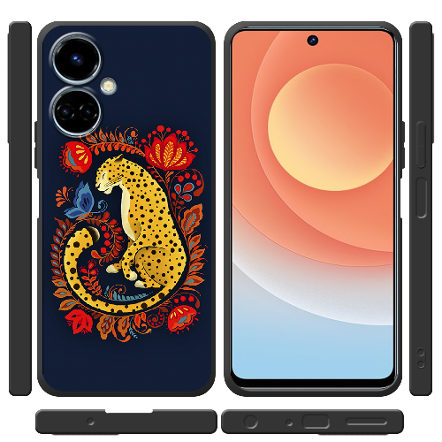 Чехол BoxFace Tecno Camon 19 / 19 Pro Petrykivka Leopard