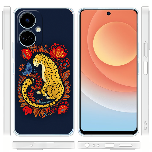 Чехол BoxFace Tecno Camon 19 / 19 Pro Petrykivka Leopard