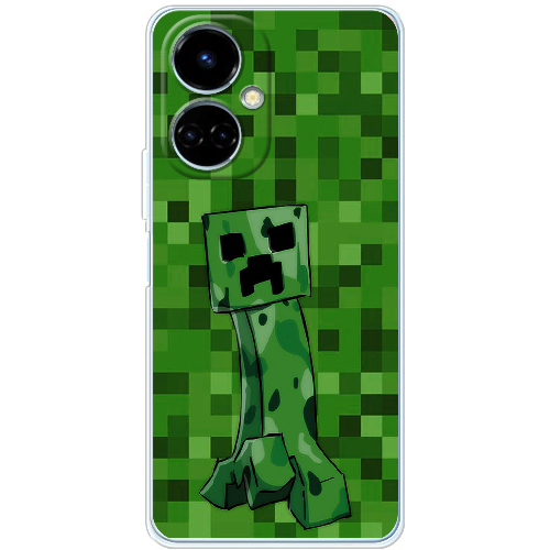 Чехол BoxFace Tecno Camon 19 / 19 Pro Minecraft Creeper