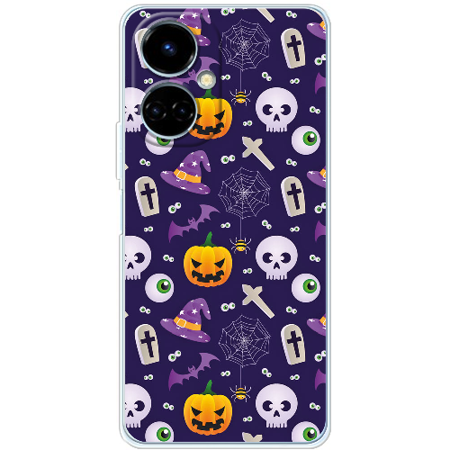 Чехол BoxFace Tecno Camon 19 / 19 Pro Halloween Purple Mood