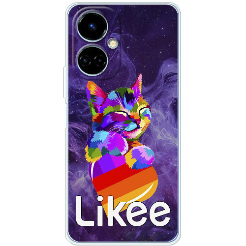 Чехол BoxFace Tecno Camon 19 / 19 Pro Котик Likee