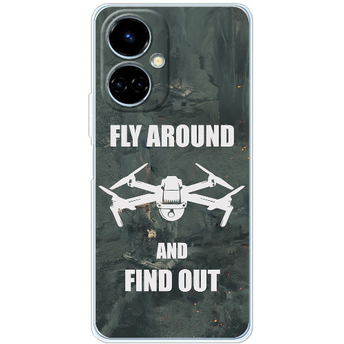 Чехол BoxFace Tecno Camon 19 / 19 Pro Дрон Fly Around