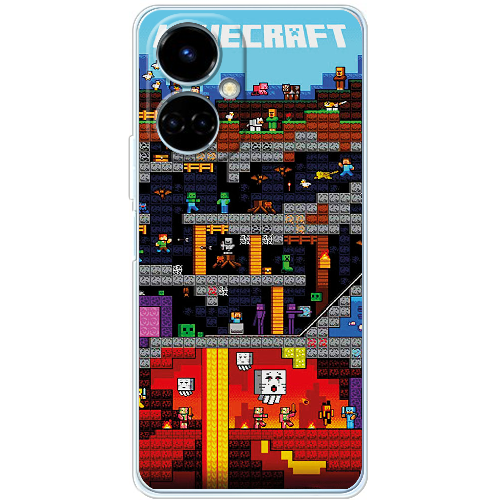 Чехол BoxFace Tecno Camon 19 / 19 Pro Minecraft Lode Runner