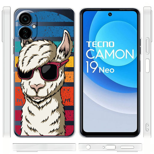 Чехол BoxFace Tecno Camon 19 Neo Стильна Лама