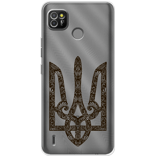 Чехол BoxFace Tecno Pop 4 LTE Ukrainian Black Trident