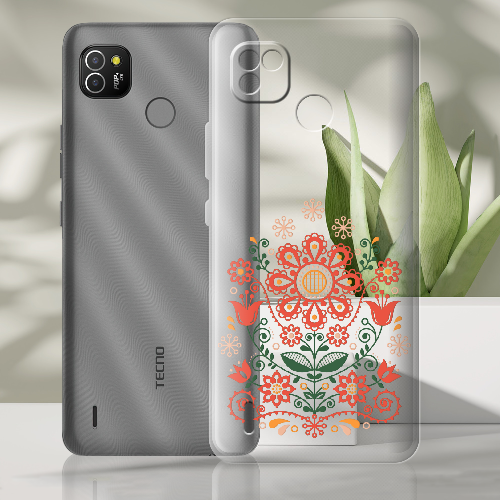 Чехол BoxFace Tecno Pop 4 LTE Ukrainian Ornament