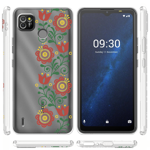 Чехол BoxFace Tecno Pop 4 LTE Ethno Flower