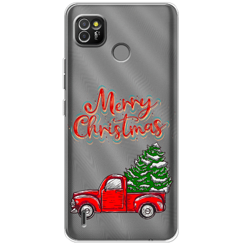 Чехол BoxFace Tecno Pop 4 LTE Holiday Car Merry Christmas