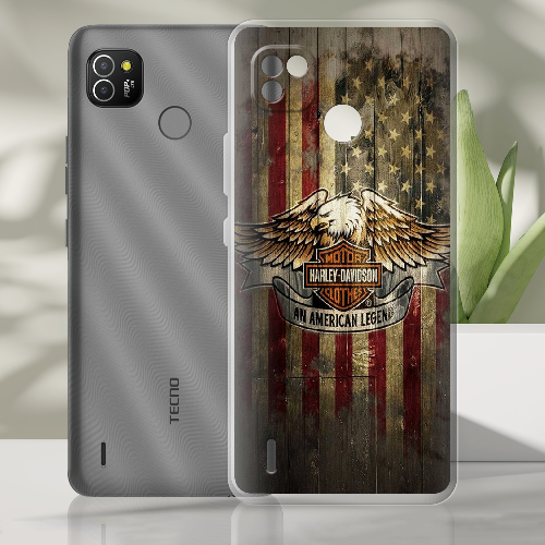 Чехол BoxFace Tecno Pop 4 LTE Harley Davidson An American Legend