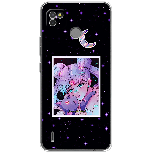 Чехол BoxFace Tecno Pop 4 LTE Sailor Moon night