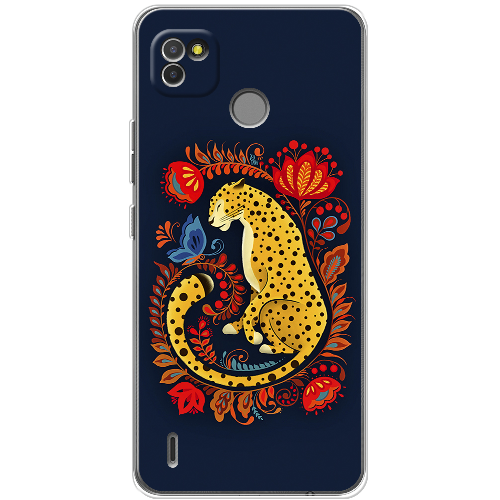 Чехол BoxFace Tecno Pop 4 LTE Petrykivka Leopard