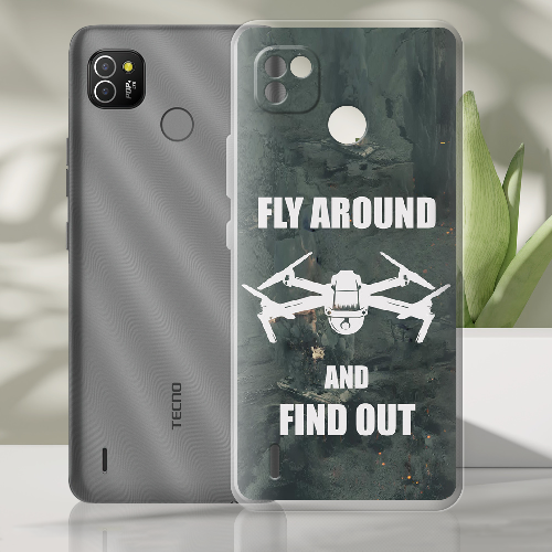 Чехол BoxFace Tecno Pop 4 LTE Дрон Fly Around