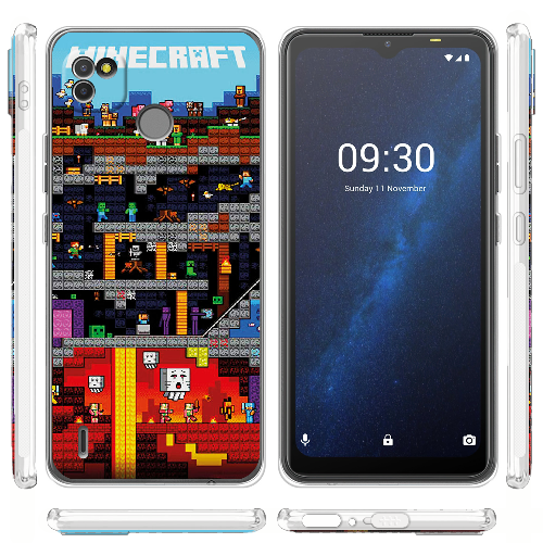 Чехол BoxFace Tecno Pop 4 LTE Minecraft Lode Runner