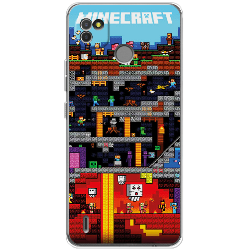 Чехол BoxFace Tecno Pop 4 LTE Minecraft Lode Runner