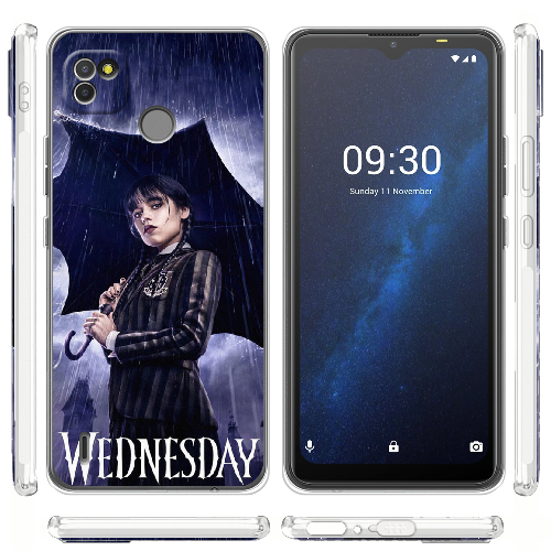 Чехол BoxFace Tecno Pop 4 LTE Wednesday Addams